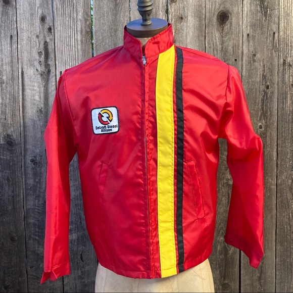 Vintage Other - VTG 70s Detroit Diesel Nylon Jacket windbreaker